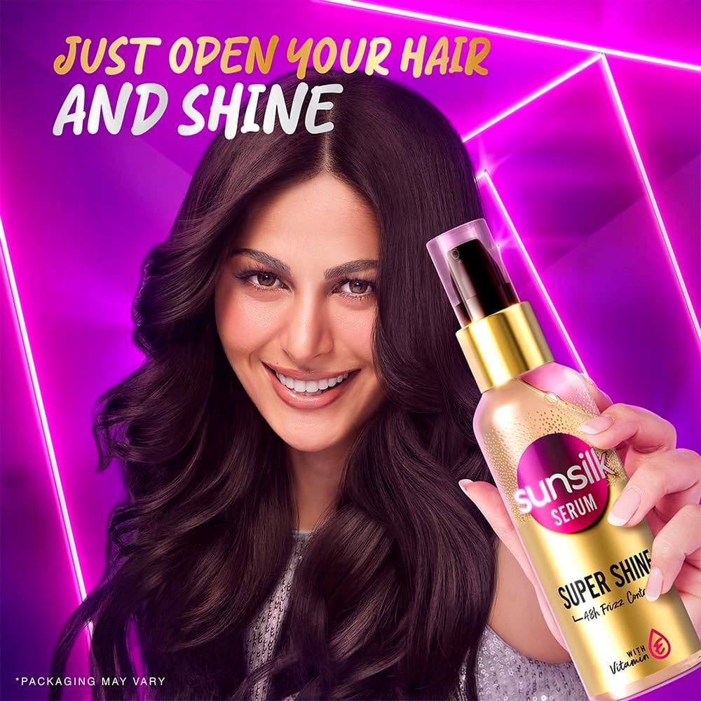 Sunsilk Super Shine Hair Serum For Dry frizzy, 20ml