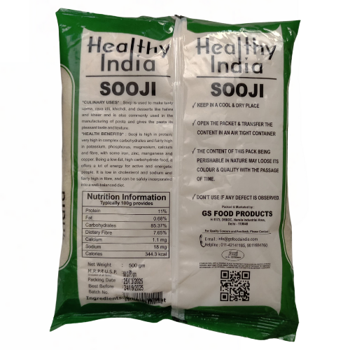 Healthy India Sooji - 500g