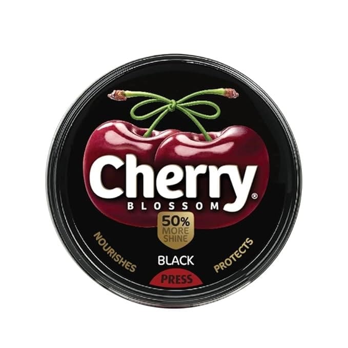 Cherry Blossom Wax Shoe Polish Black, 15gm