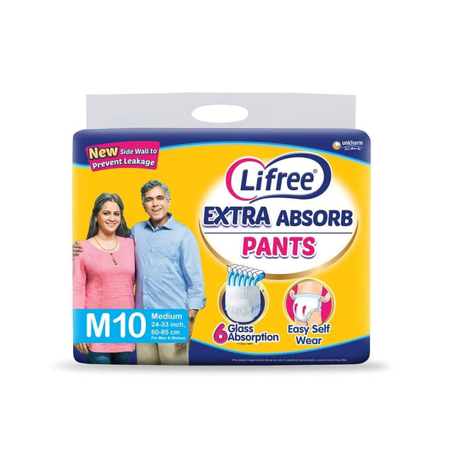 Lifree Extra Absorb Pants Unisex (M), 10 Count
