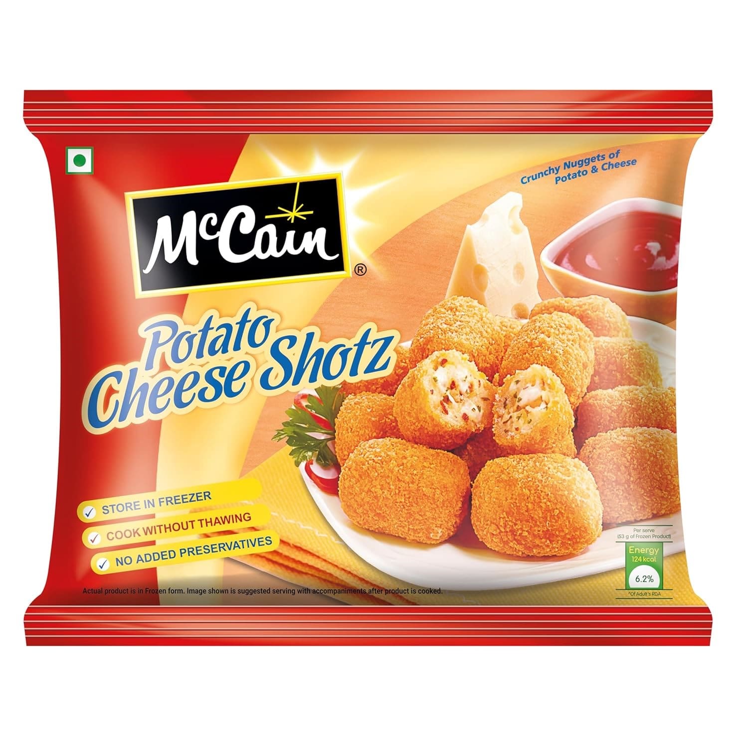 Mccain Potato Cheese Shots, 400gm