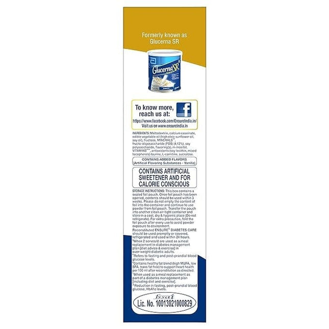 Ensure Diabetes Care Vanilla Flavour, 400gm