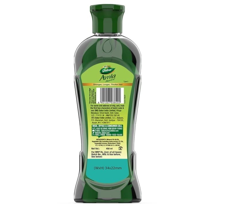 Dabur Amla Hair Oil, 450ml