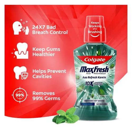 Colgate Maxfresh Mouthwash, Freshmint , 250 ml