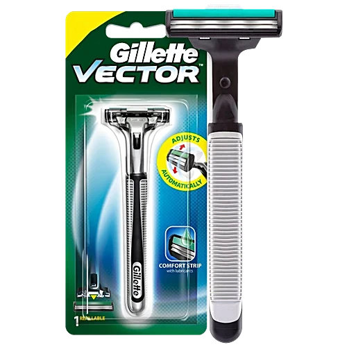 Gillette Vector Plus - Manual Shaving Razor, 20 g