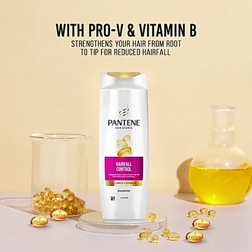 Pantene Pro-V Advanced Hairfall Control Shampoo - Strengthens Roots, 180 ml