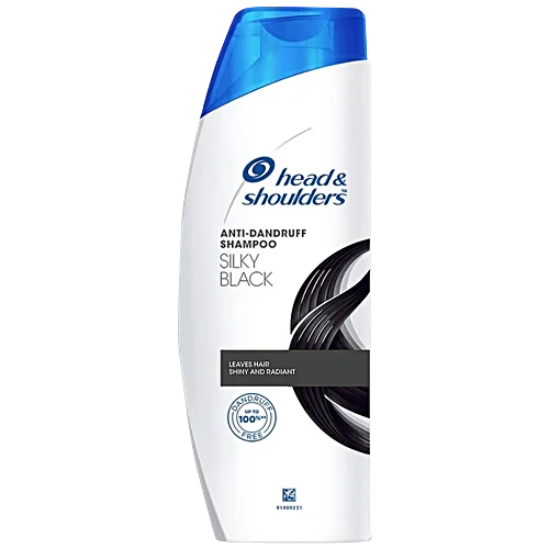 Head & Shoulders Anti-Dandruff Shampoo - Silky Black, 72 ml