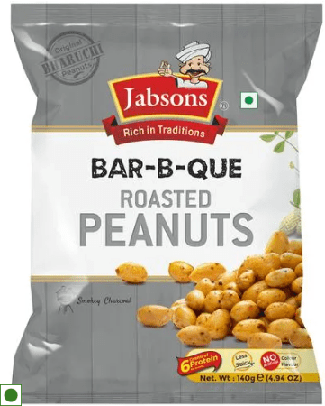 JABSONS Roasted Peanuts- Bar-B-Que, 140g