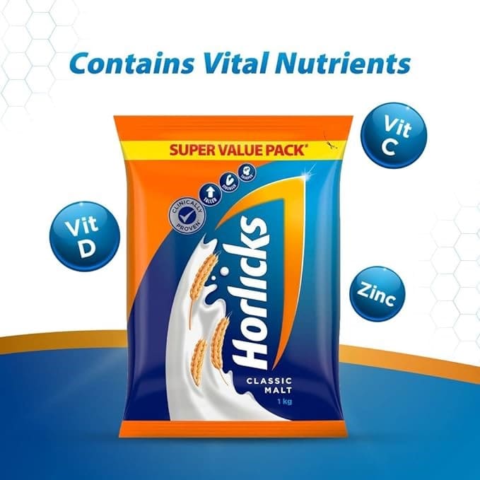 Horlicks Health & Nutrition Drink Pouch, 900 gm