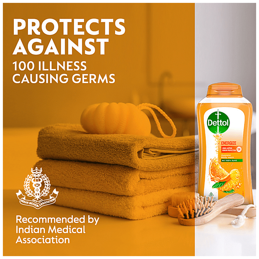 Dettol Energize Hygiene Body Wash - Satsuma & Orange, 250ml