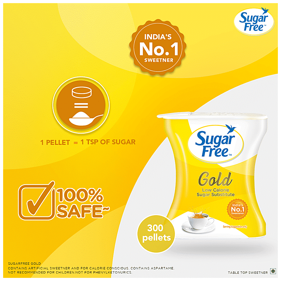 Sugar Free Gold Sweetener - India’s No.1 Sweetener, 300 pcs Pellets