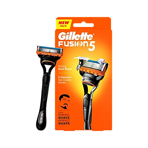 Gillette Fusion 5, Shaving Razor for Men, With Back Blade for Beard Shaping, 1 pc