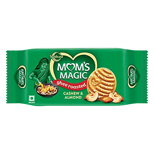 Sunfeast Mom's Magic Ghee Roasted Cashew & Almond Cookies, 190g