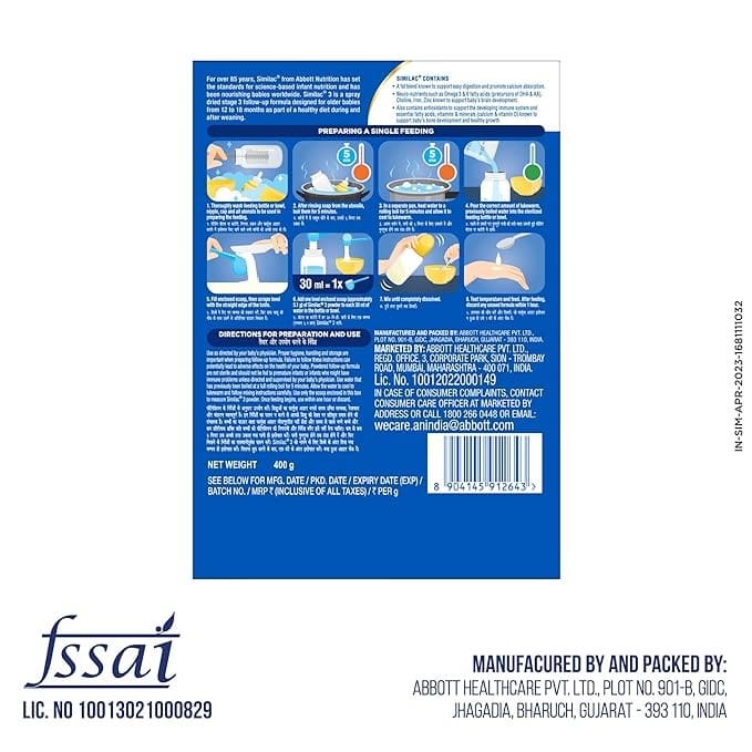 Similac Stage 3 Infant Formula, 400gm