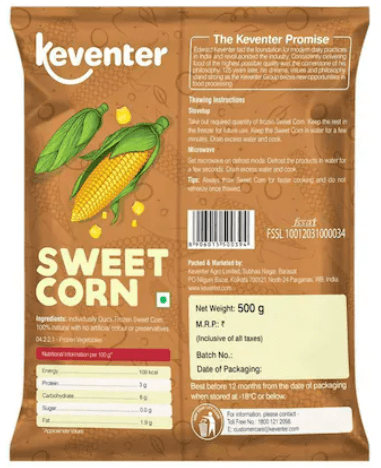 Keventer Sweet Corn, 500gm
