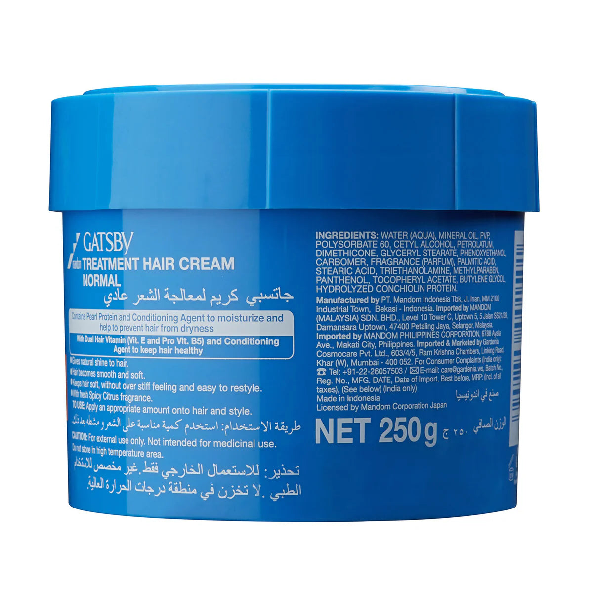 Gatsby Long Lasting Moisture, Hair Treatment Cream, Normal, 250g