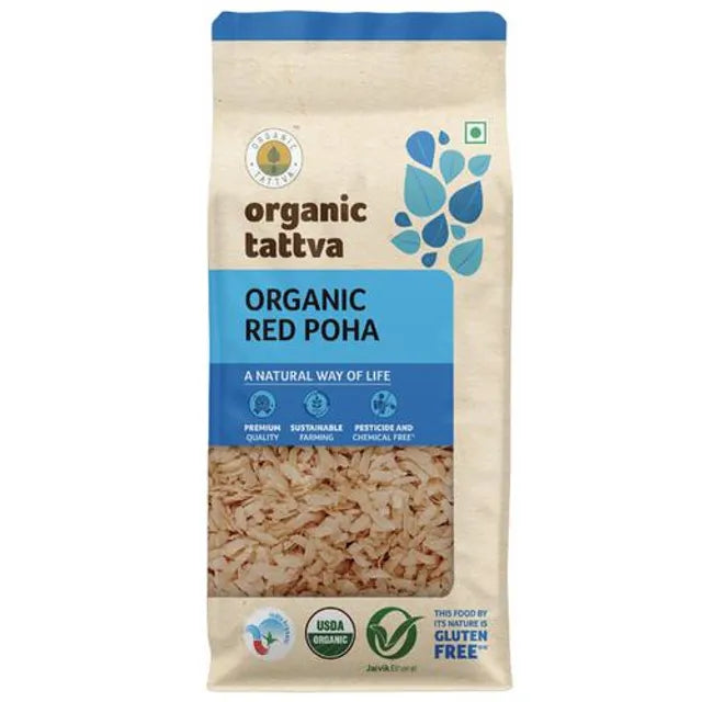 Organic Tattva Red Poha, 500gm