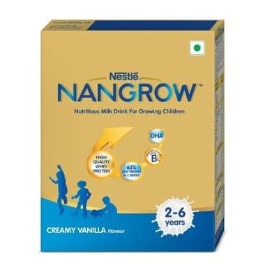 Nestlé Nangrow Nutritious Milk Drink for Growing Children, Creamy Vanilla, 400gm