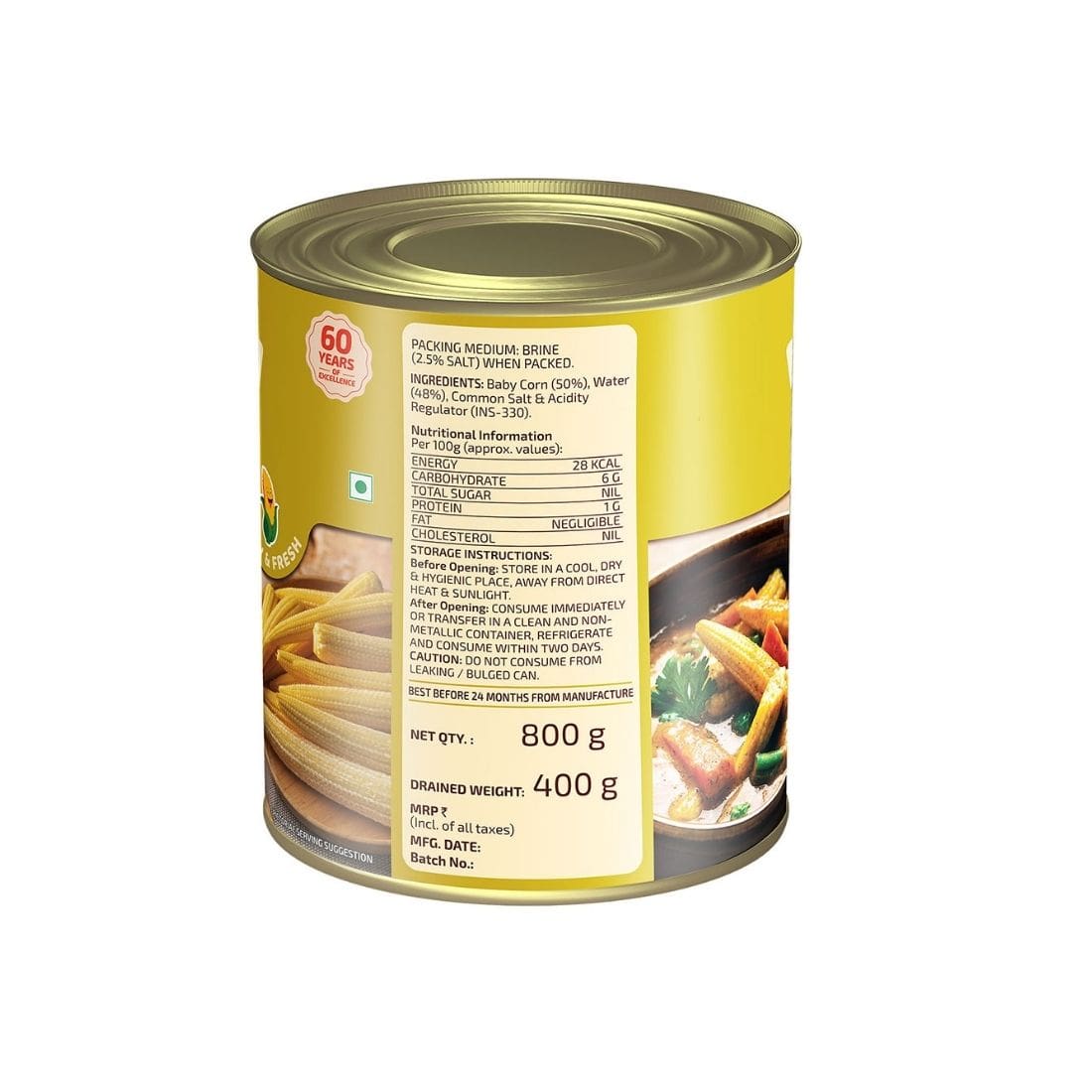 Morton Baby Corn, 800gm