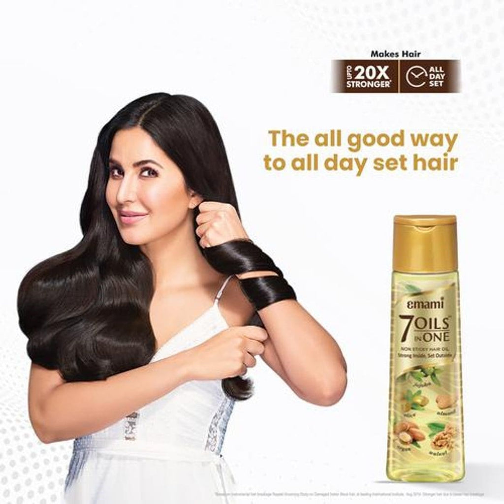Emami 7 Oils Hair Oil - Light & Non Sticky, For Stronger Hair, 100ml