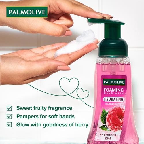 Palmolive Foaming Raspberry Hand Wash- Hydrating, 250 ml