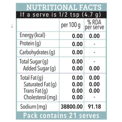 On1y Sea Salt Grinder, 100gm