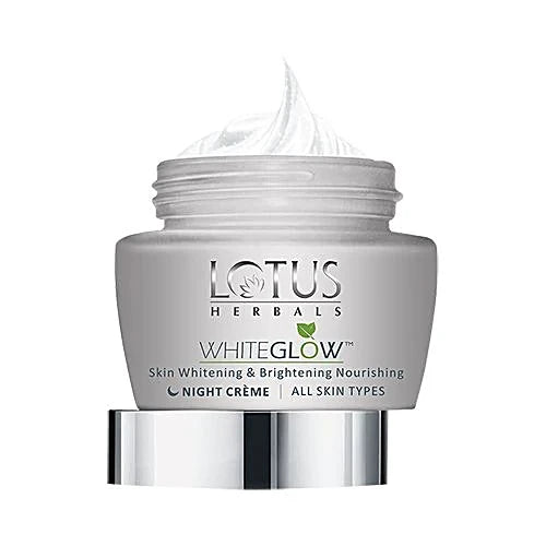 Lotus Herbals Whiteglow Skin Whitening & Brightening Nourishing Night Creme, 60g