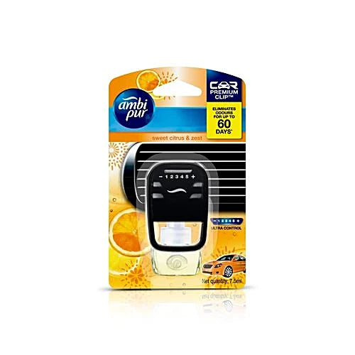 Ambipur Car Freshener - Sweet Citrus & Zest, 7.5 ml