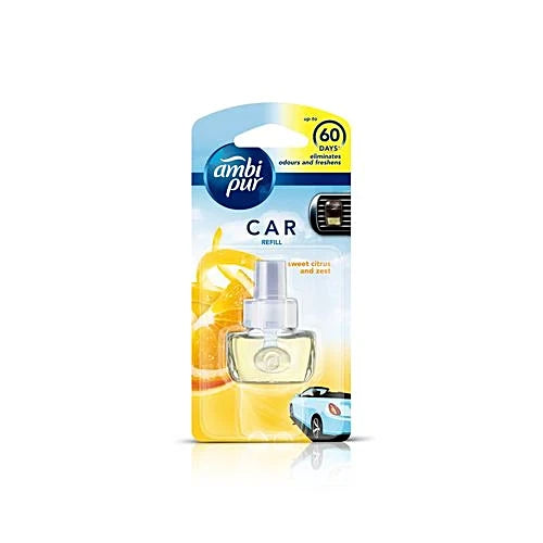 Ambipur Car Freshener Refill - Sweet Citrus & Zest, 7.5 ml