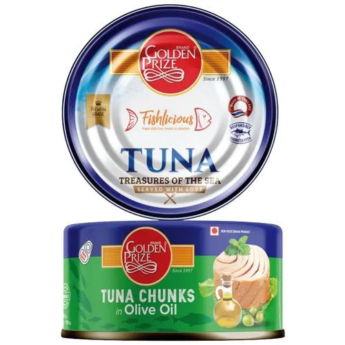 Golden Prize, Tuna Chunks in Olive Oil, 185gm