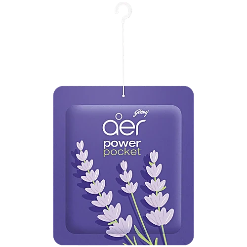 Godrej Aer Power Pocket Lavender Bloom Bathroom Fragrances, 10 g