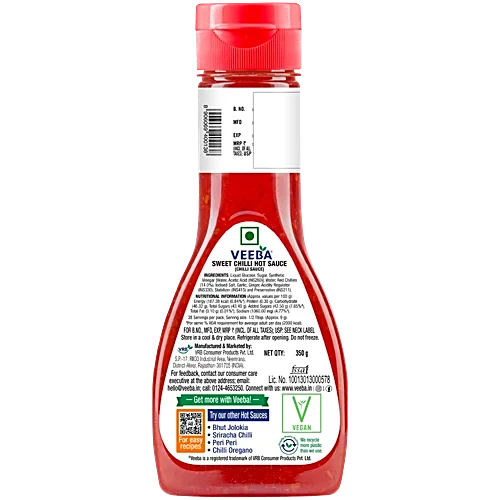 Veeba Sweet Chilli Hot Sauce, 350 g