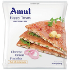 Amul Happy Treats Ready to Cook & Serve - Cheese Onion Paratha, 500 g