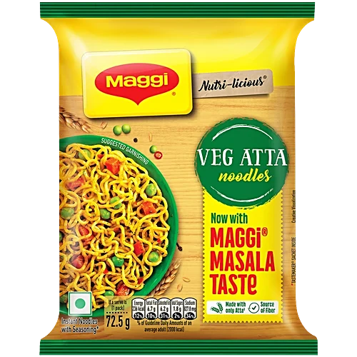 Maggi Nutri-Licious Masala Veg Atta Noodles, 55 gm