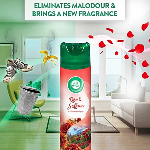 Airwick, Rose & Saffron Air Freshener, 245 ml