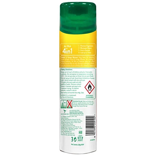 Airwick, Air Freshener Spray, Lemon & Orange Blossom, 245 ml
