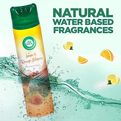 Airwick, Air Freshener Spray, Lemon & Orange Blossom, 245 ml