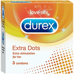 Durex Extra Dots - 3 Condoms