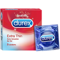 Durex Extra Thin- 3 Condoms.