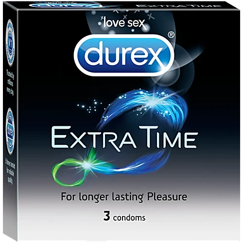 Durex Extra Time - 3 Condoms.