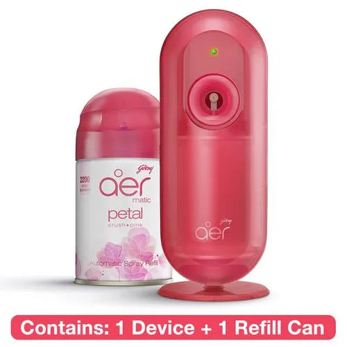 Godrej Aer Matic Kit, Petal Crush Pink