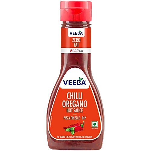 Veeba Chilli Oregano Hot Sauce, 350 g