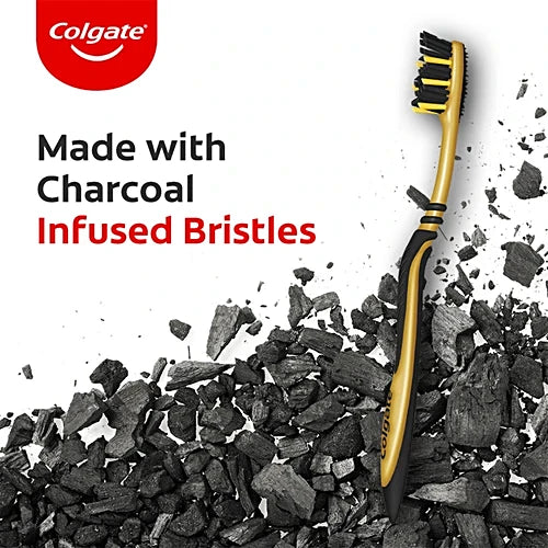 Colgate Zig Zag Charcoal, Deep Clean between teeth (Medium) - For Adults, 4 pcs