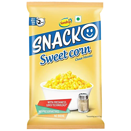 Sundrop Snacko Chaat Masala Sweet Corn, 151 g