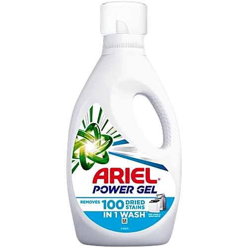 Ariel Liquid Detergent Top Load -  Power Gel Stain Removal In Washing Machine, 1 Kg