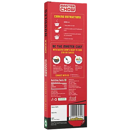 Master Chow Rice MasterChow Premium Hakka Noodles, 300gm – NagaBazaar™