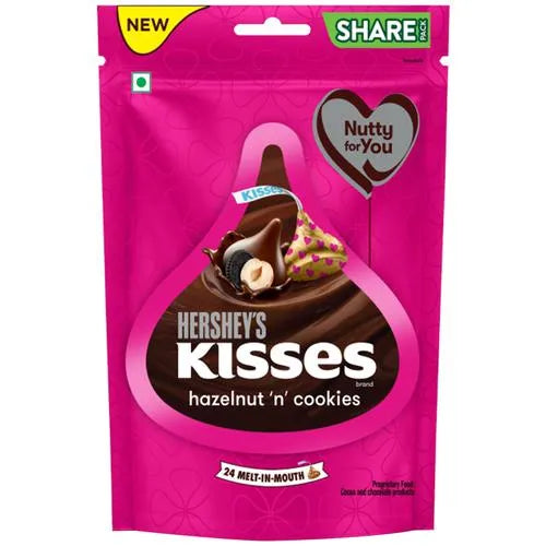 Hershey's Kisses Hazelnut 'n' Cookies, 100.8g