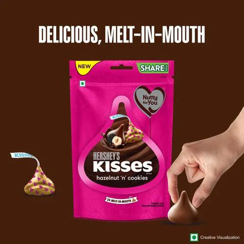 Hershey's Kisses Hazelnut 'n' Cookies, 100.8g