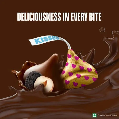 Hershey's Kisses Hazelnut 'n' Cookies, 100.8g