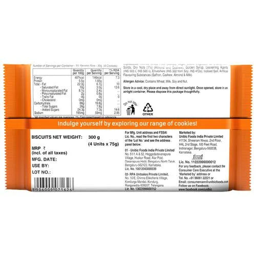 UNIBIC Cashew Badam Cookies, 300 g